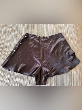 What Katie Did Black Satin French Knickers
